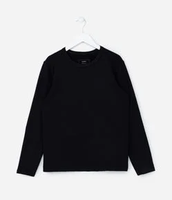 Camiseta Infantil Básica em Suedine - Tam 5 a 14 Anos