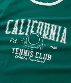 Camiseta em Algodão e Estampa Califórnia Curve & Plus Size