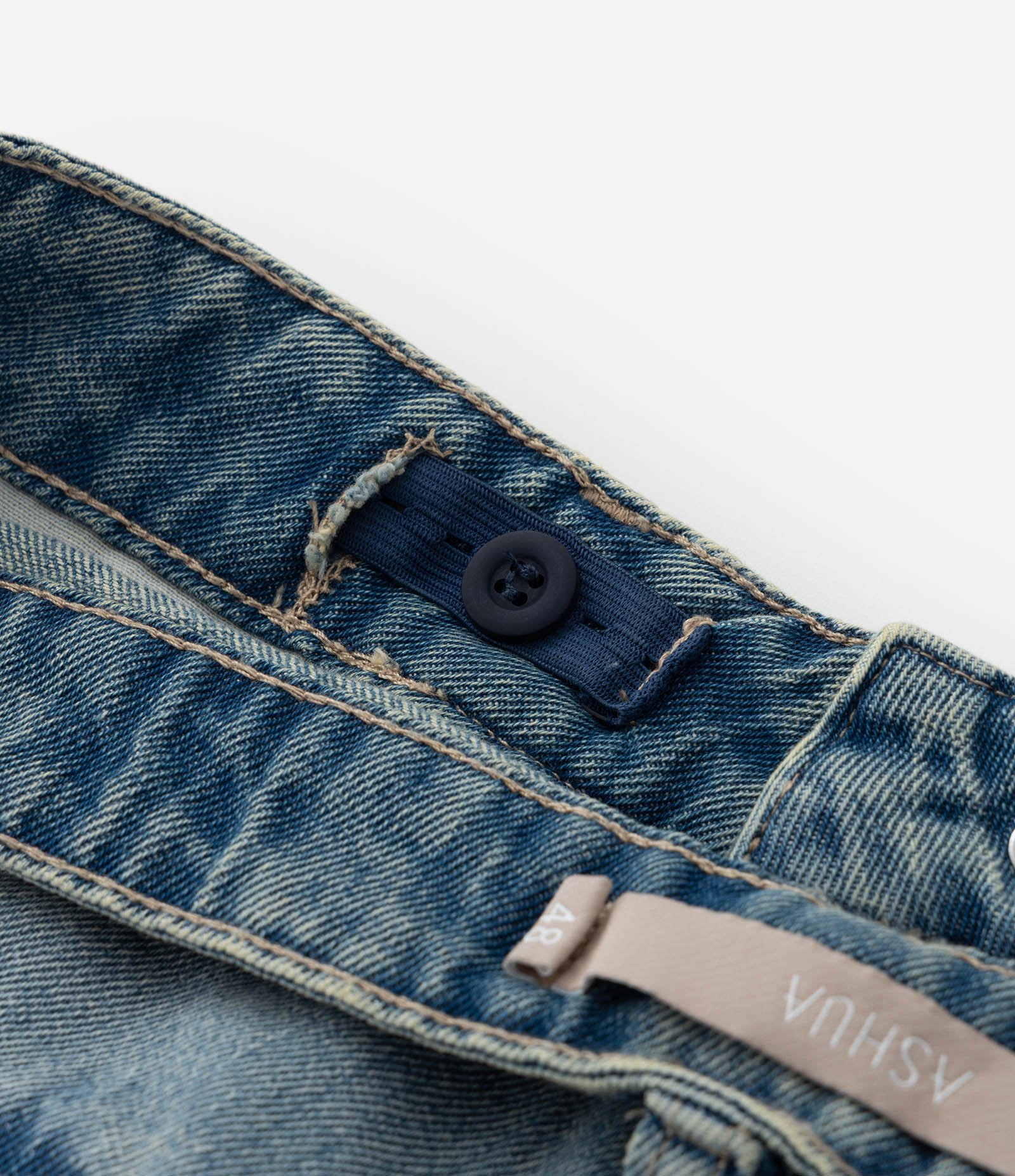 Calça Wide Leg Jeans com Bolsos Cargo Curve & Plus Size Azul 8