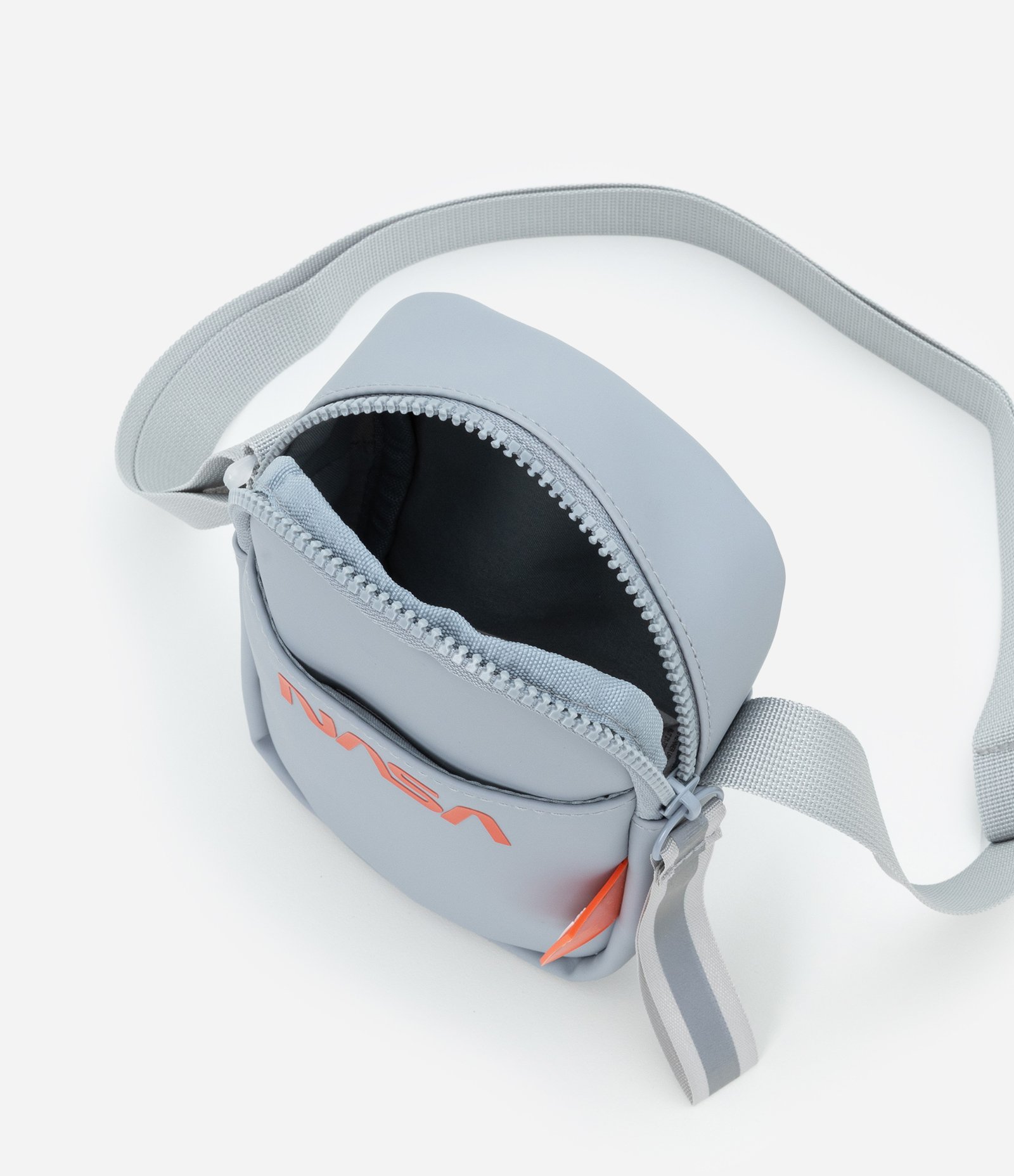 Bolsa Infantil Shouder Bag com Estampa NASA - Tam Único Cinza 5