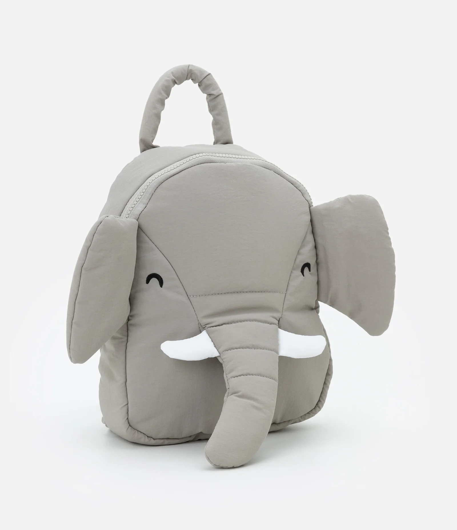 Mochila Infantil com Carinha de Elefante - Tam Único Cinza 1