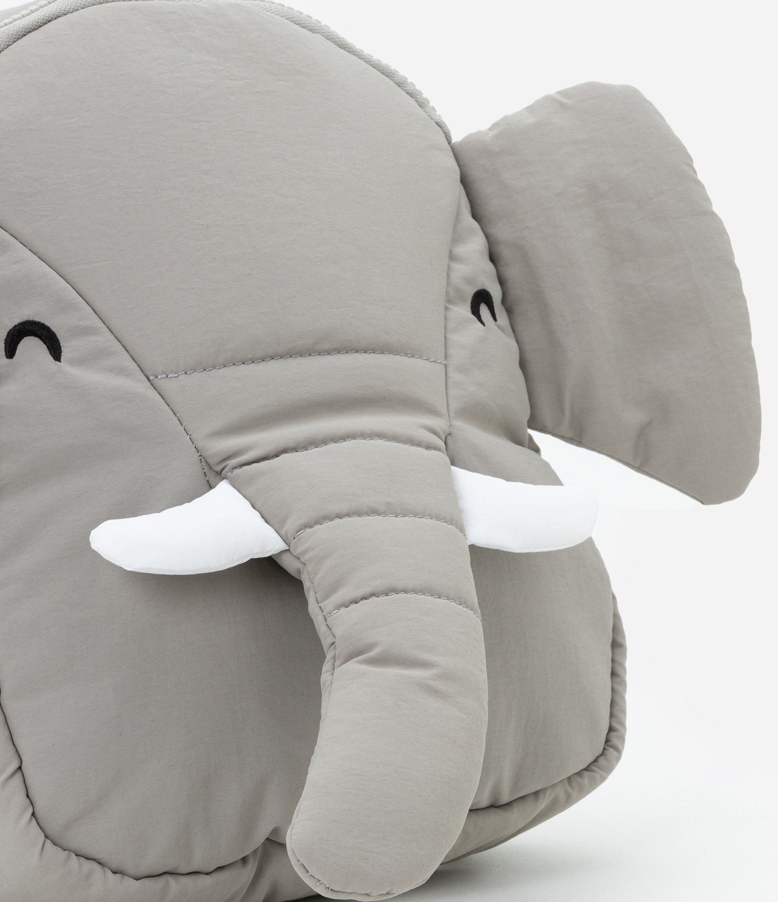 Mochila Infantil com Carinha de Elefante - Tam Único Cinza 3