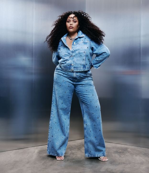 Calça Wide Leg Coleção Rita Carreira Curve & Plus Size