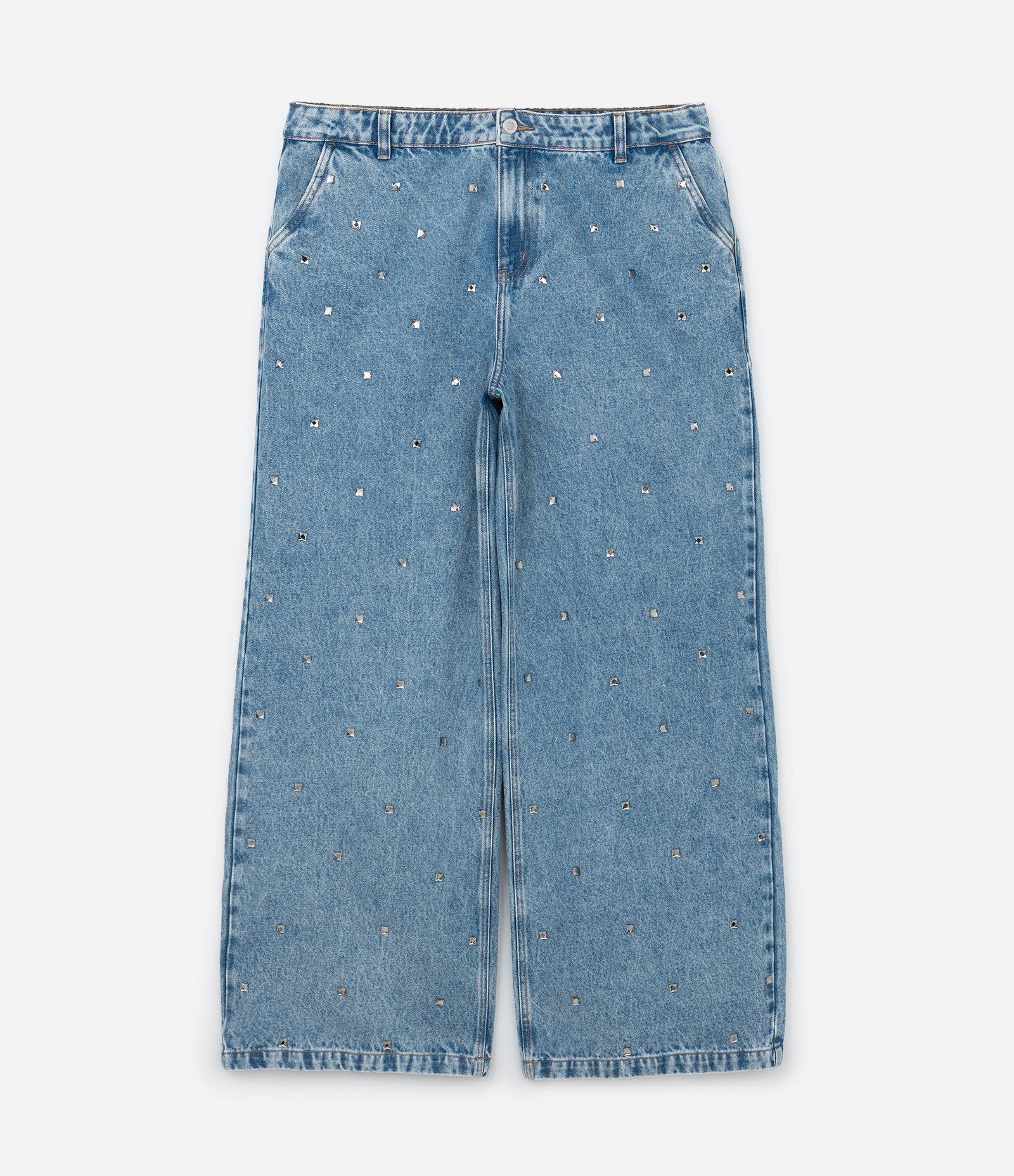 Calça Wide Leg Coleção Rita Carreira Curve & Plus Size Azul 9