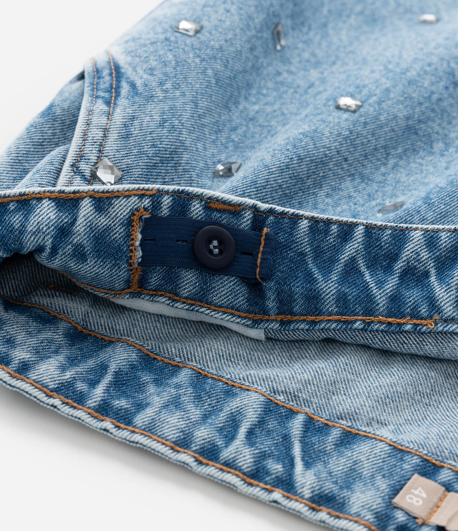 Calça Wide Leg Coleção Rita Carreira Curve & Plus Size Azul 12