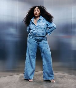 Calça Wide Leg Coleção Rita Carreira Curve & Plus Size