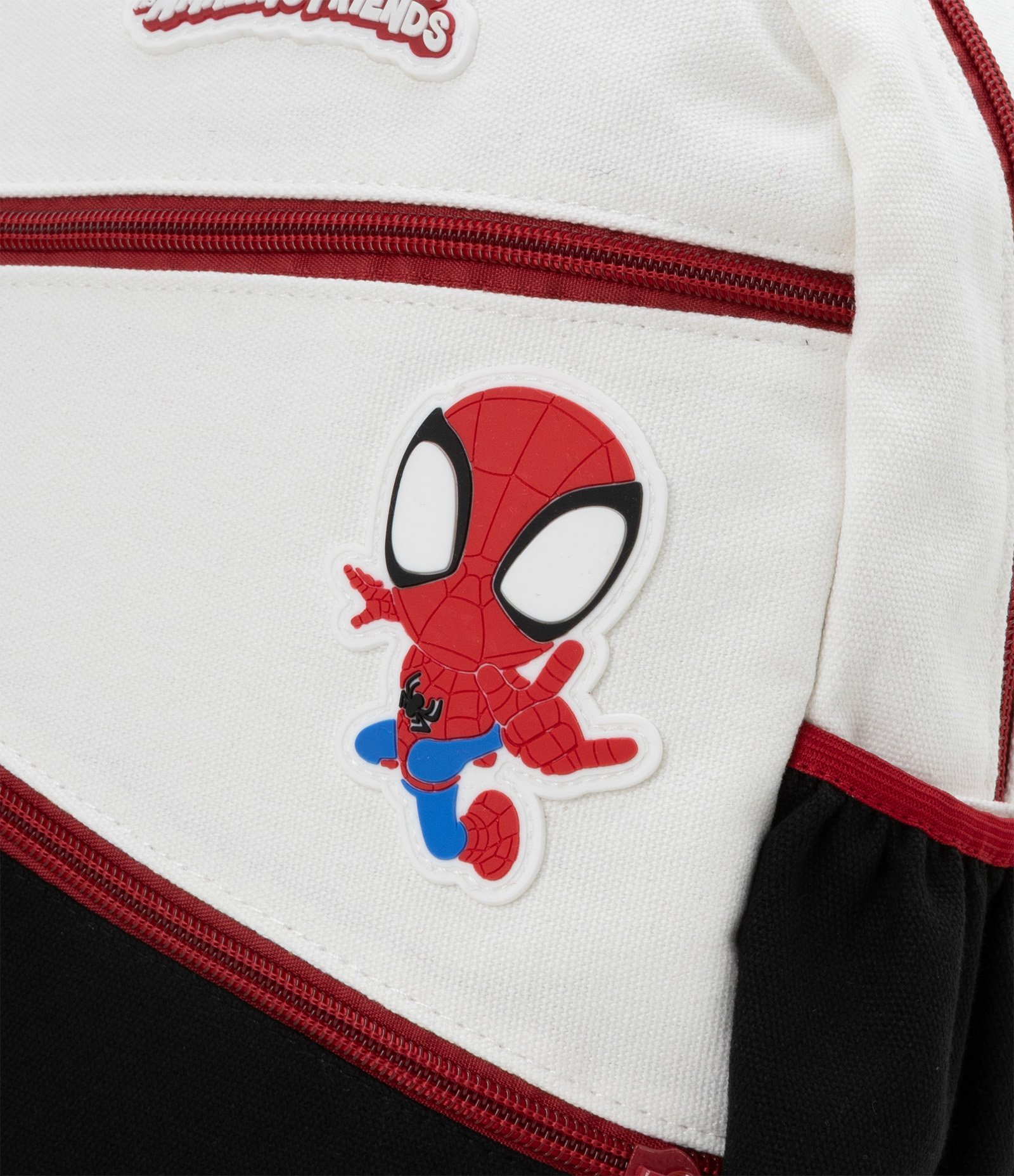 Mochila Infantil Bicolor com Estampa Homem-Aranha  Spidey -Tam Único Preto/Branco 3