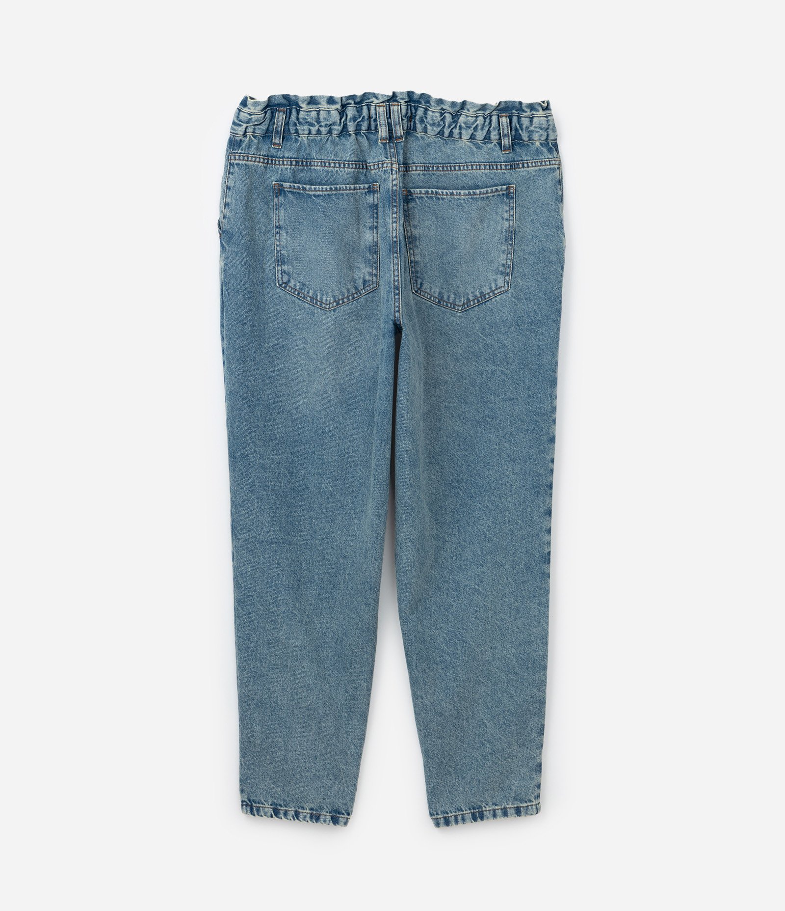 Calça Jeans Clochard com Lavagem Dirty Curve & Plus Size Azul 6