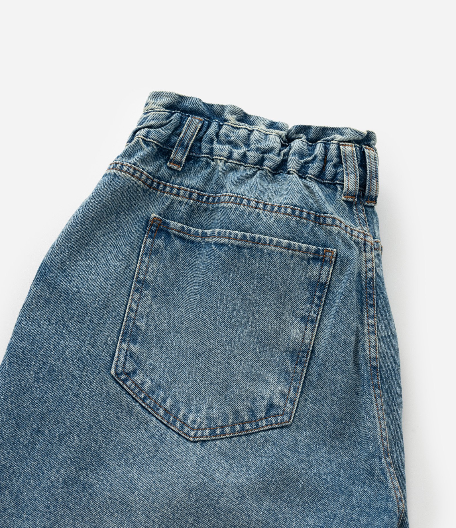 Calça Jeans Clochard com Lavagem Dirty Curve & Plus Size Azul 7