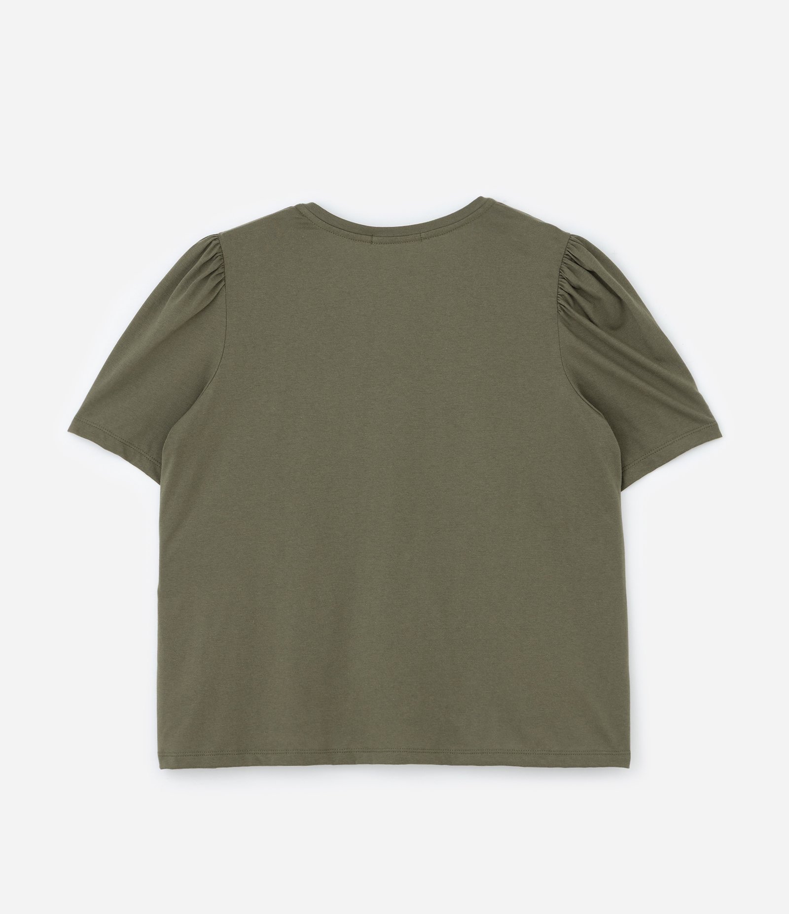 Blusa Manga Bufante e Coração Animal Print Curve & Plus Size Verde 5