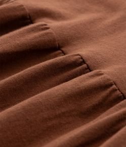 Vestido Midi em Algodão com Babados Curve & Plus Size