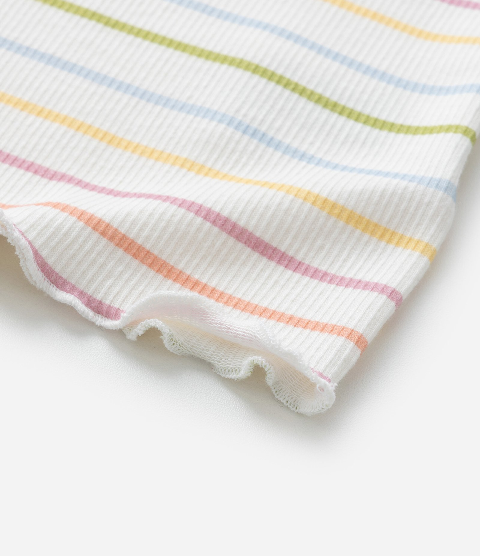 Regata Infantil com Babadinho e Listras - Tam 0 a 18 meses Multicores 5