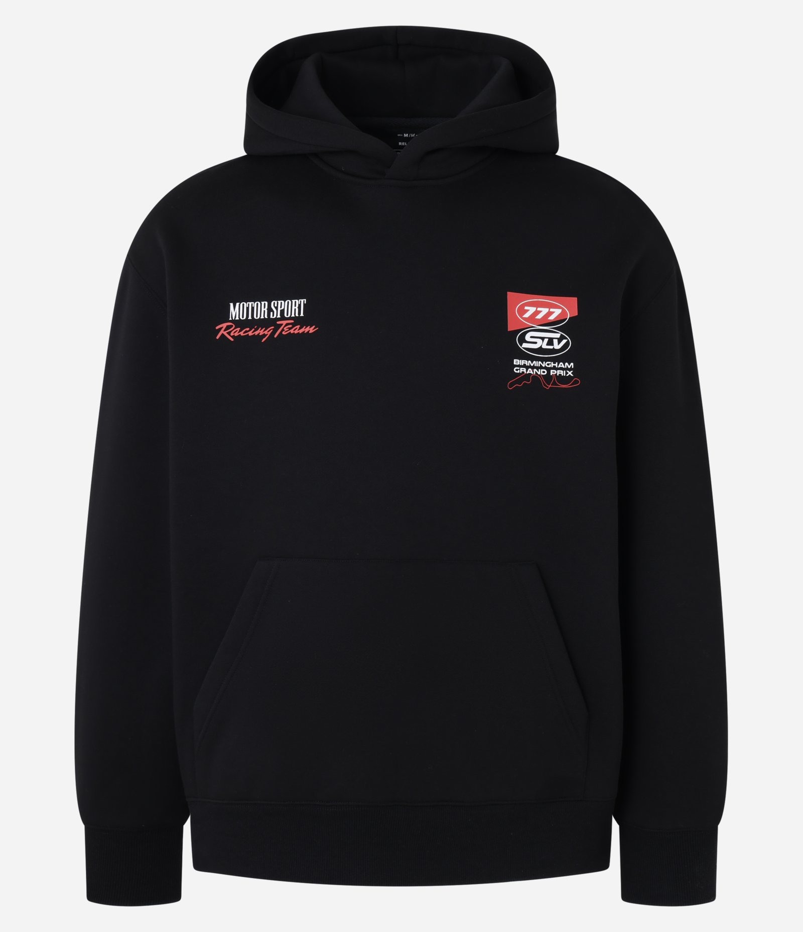 Casaco Relaxed em Fleece com Estampa de Automobilismo Preto 7