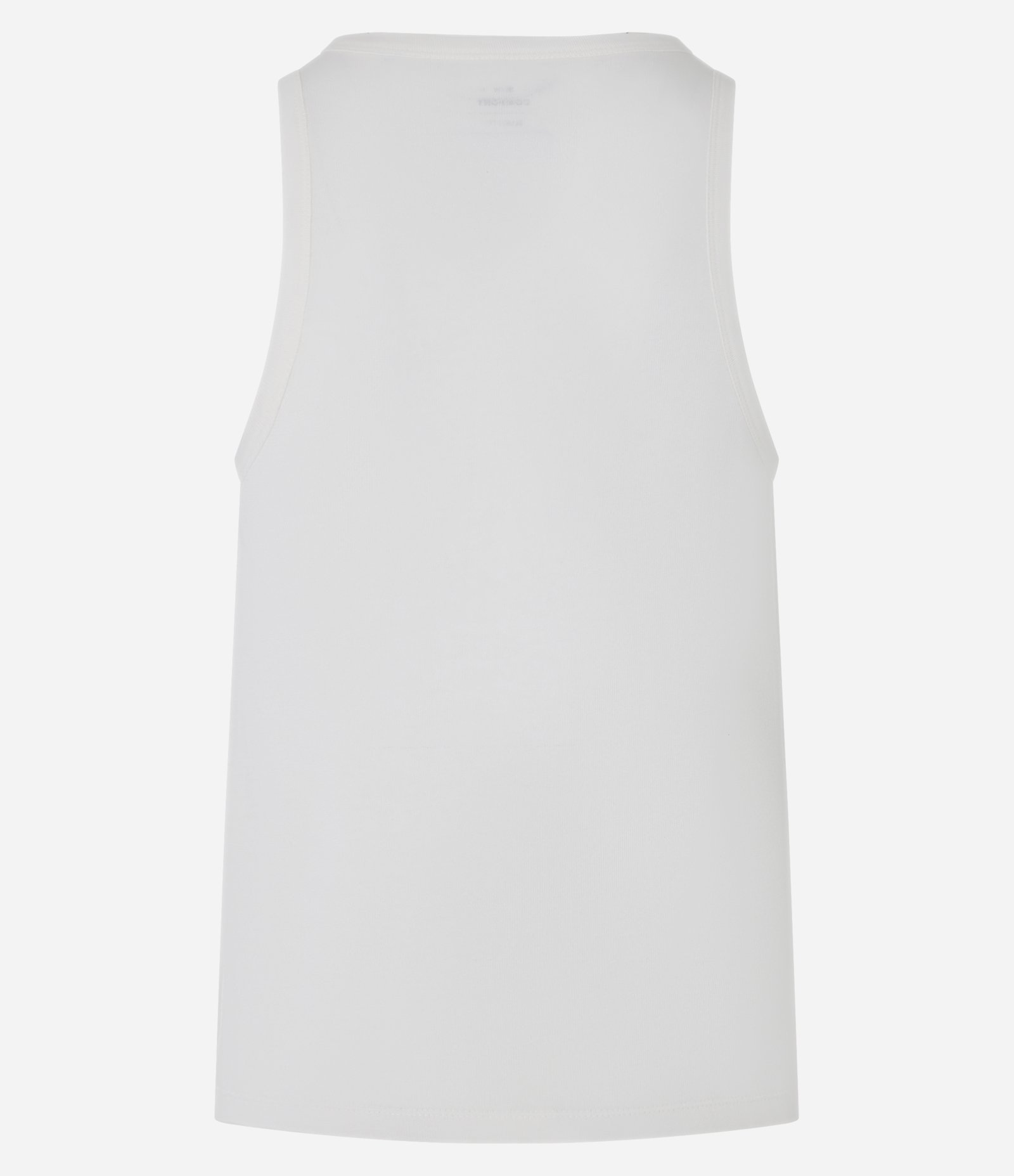 Regata Regular Básica Texturizada Branco 7