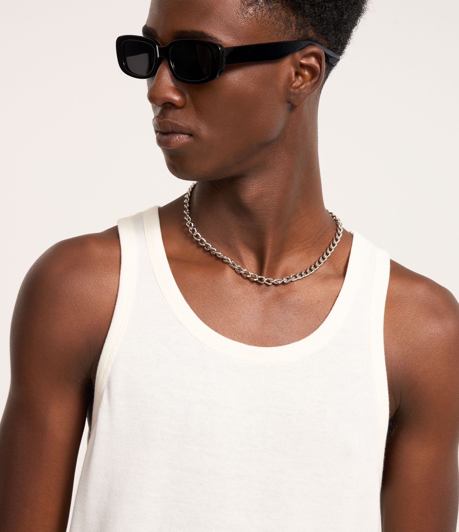 Regata Regular Básica Texturizada Branco 4