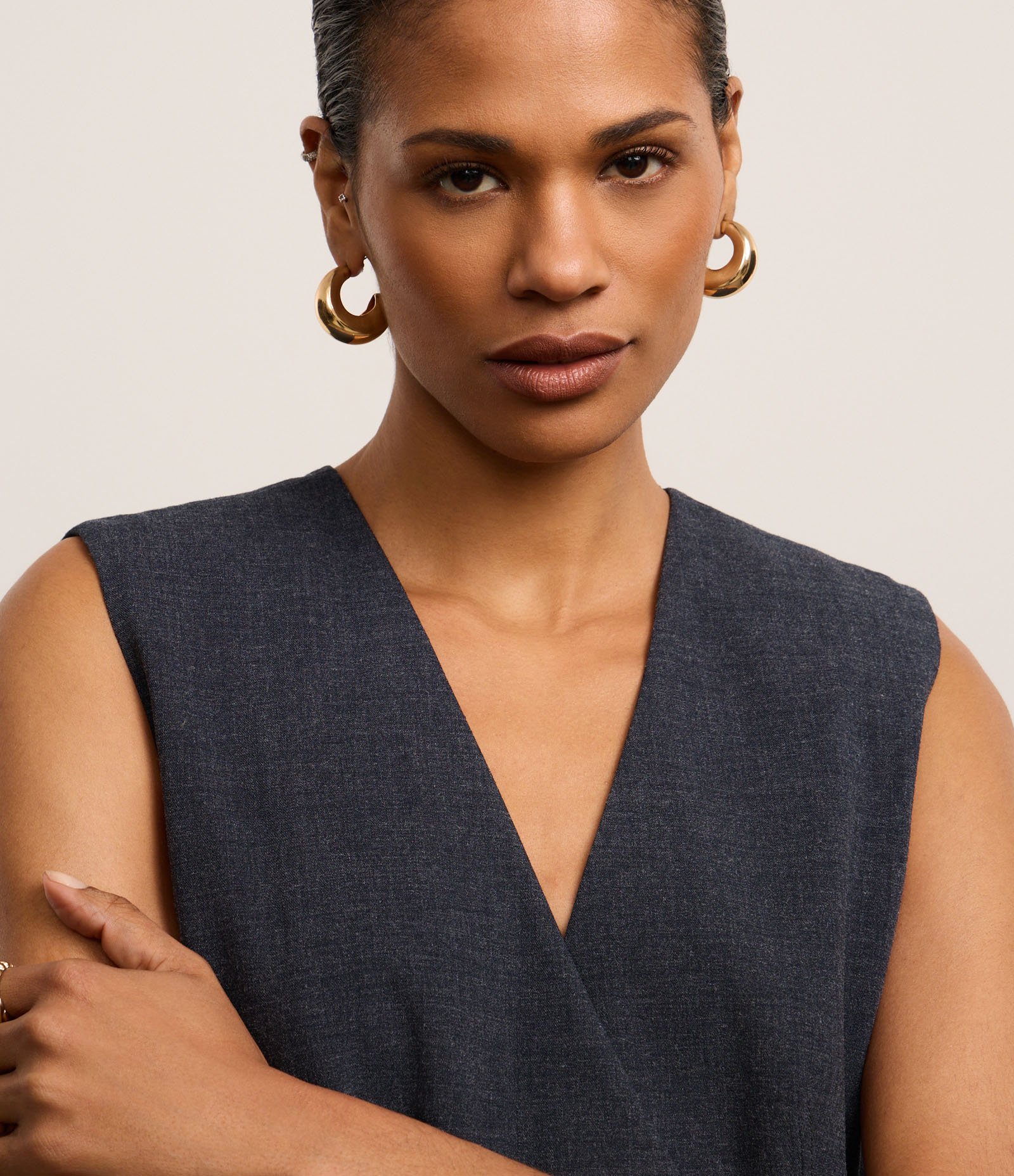 Macaquinho Alfaiatado com Corte de Blazer e Lapelas Azul Marinho 4