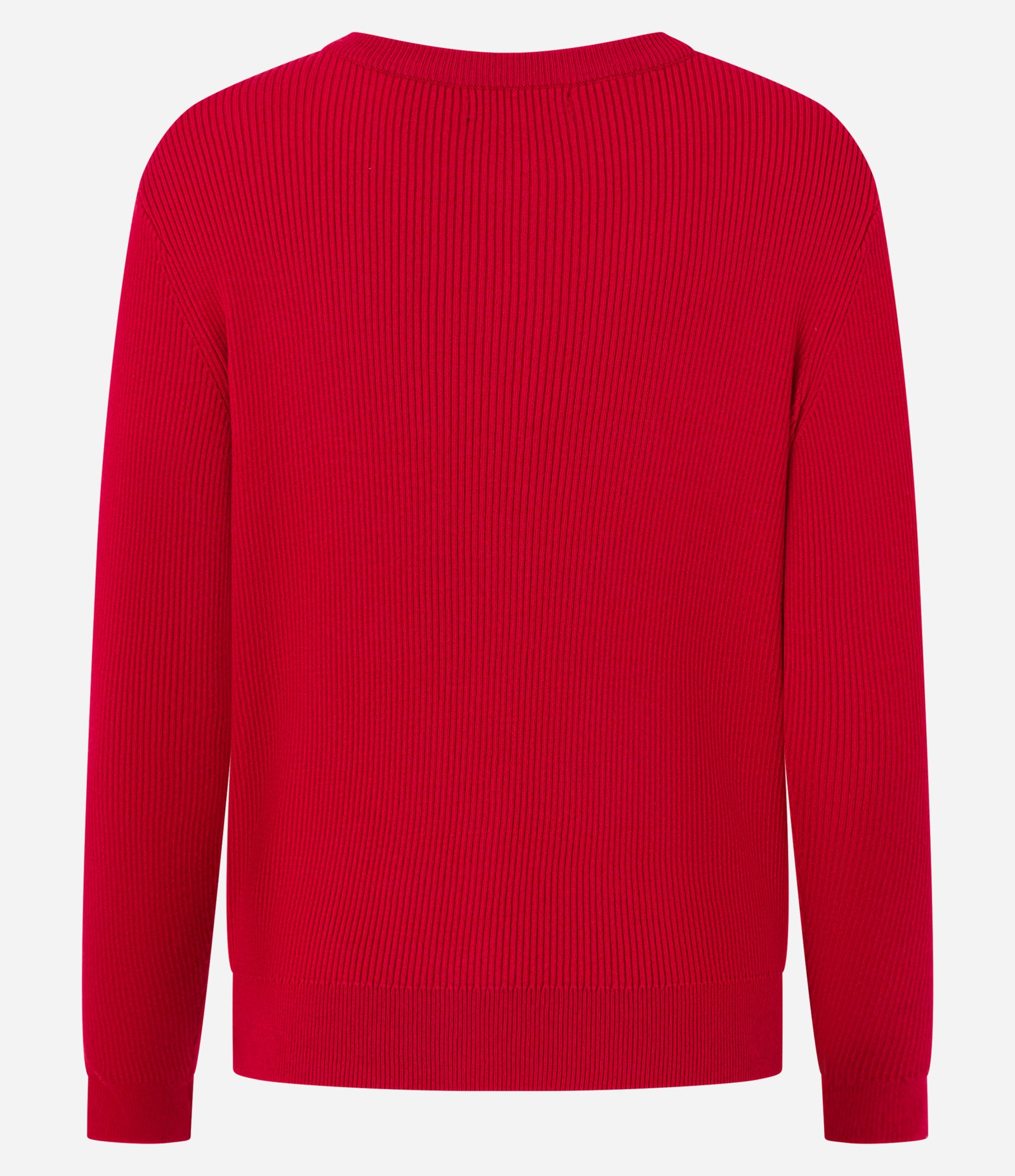 Cardigan Básico em Tricô Canelado com Botões Metalizados Vermelho 7