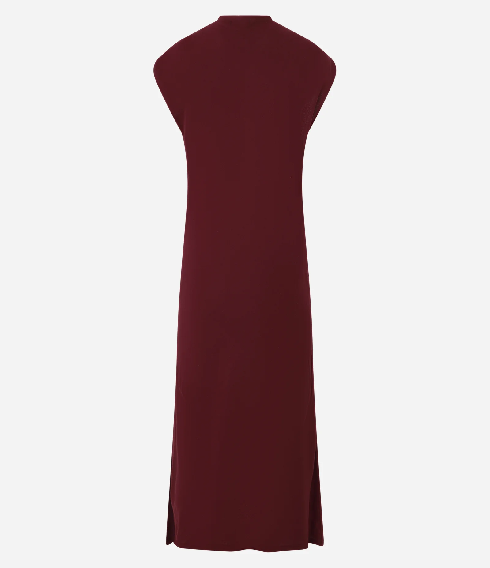 Vestido Midi em Viscolinho com Ombro Torcido Vermelho 2