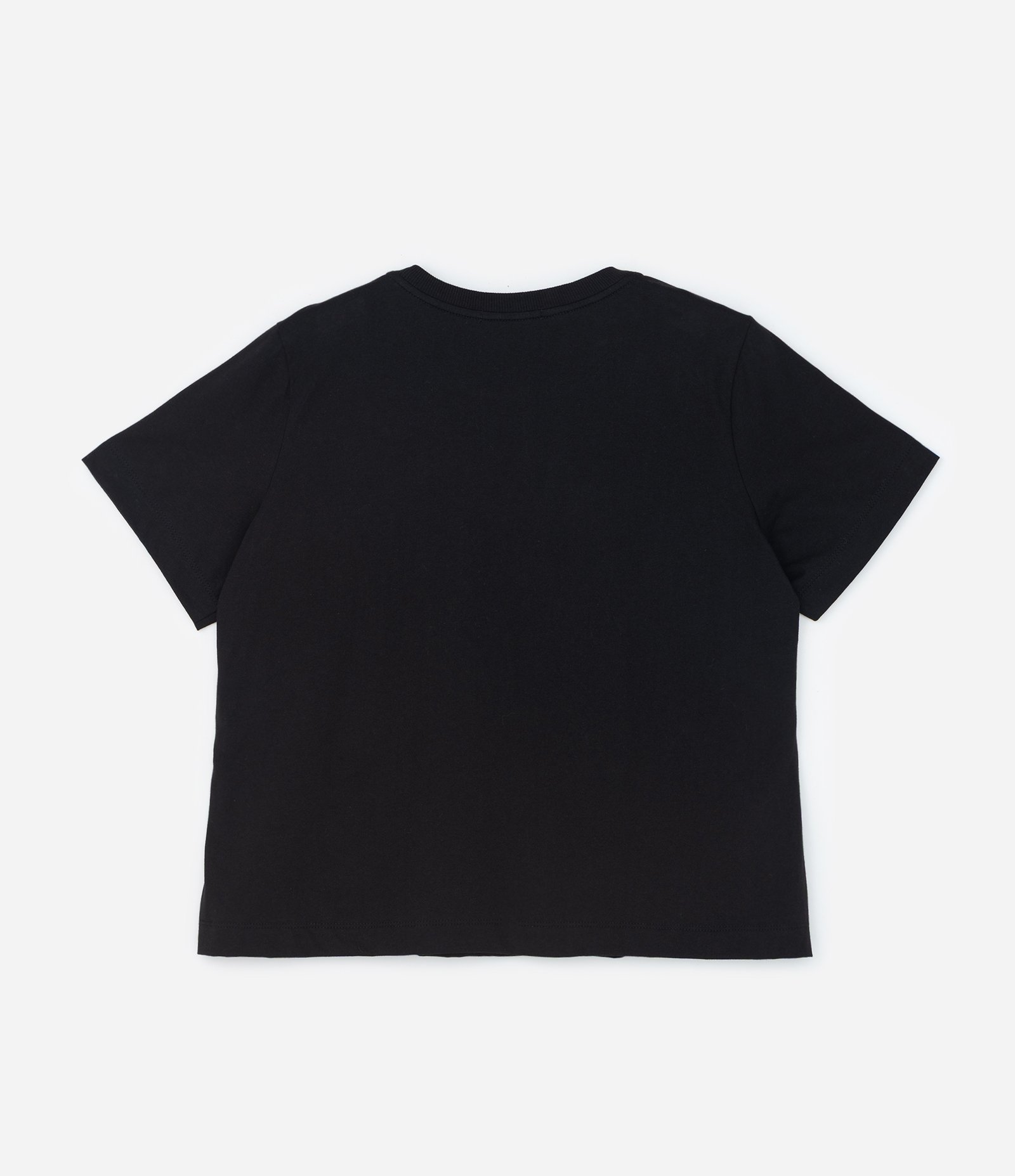Camiseta T-shirt com Coração Aplicado Curve & Plus Size Preto 5
