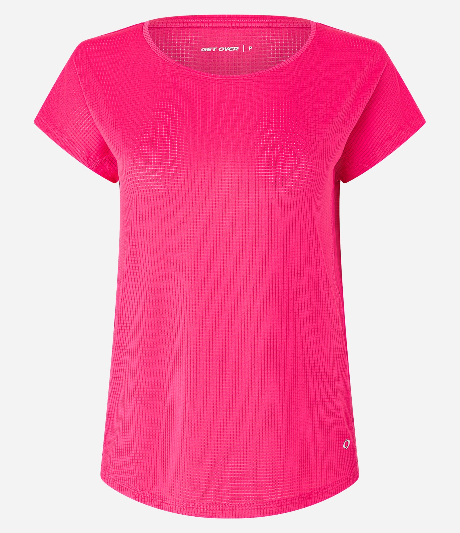 Camiseta Esportiva em Microfibra com Decote Redondo Pink 4