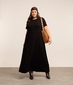 Vestido Alongado em Viscocrepe Curve & Plus Size