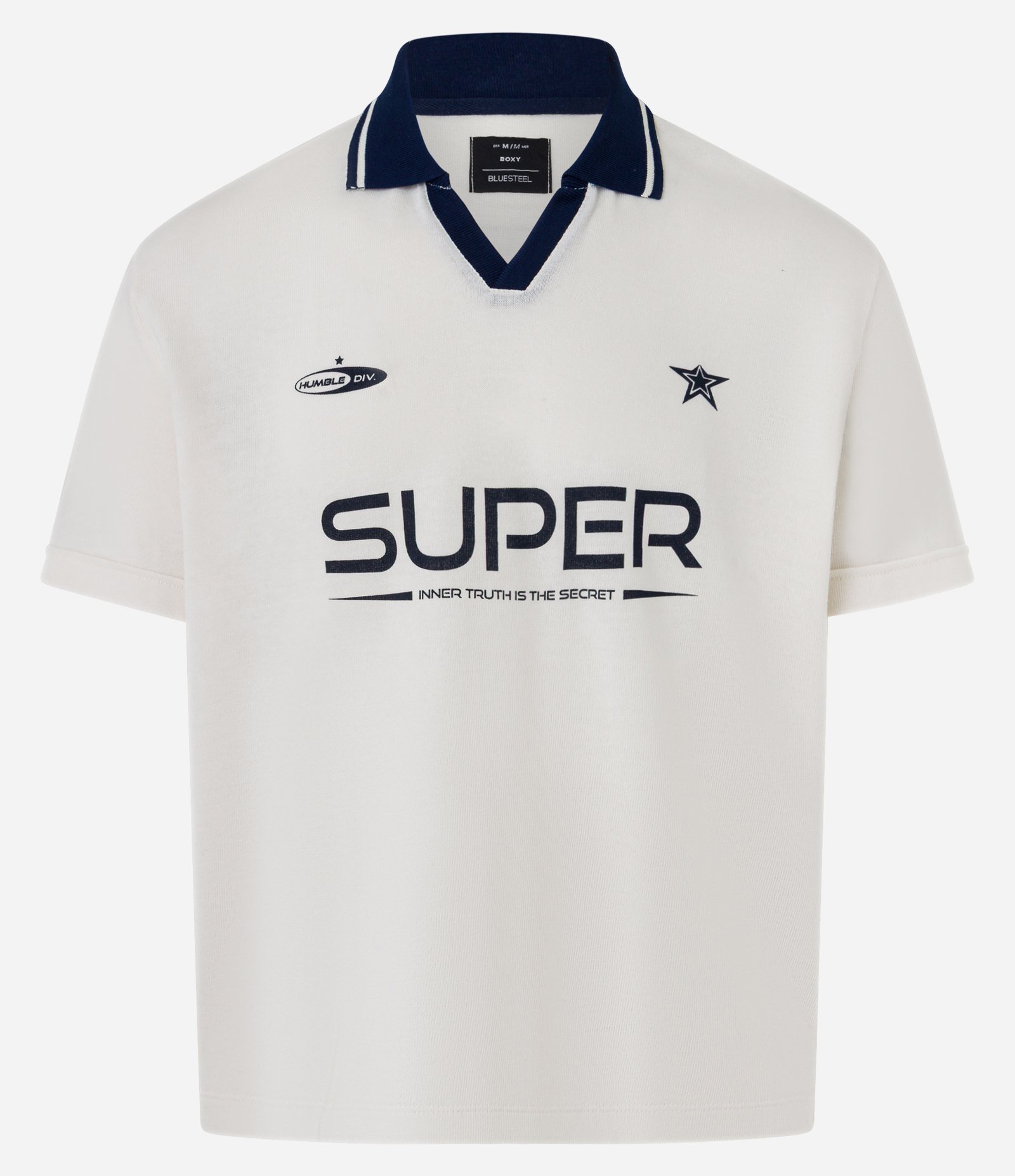 Camisa Polo Sportcore em Algodão com Estampa Lettering Bege 5