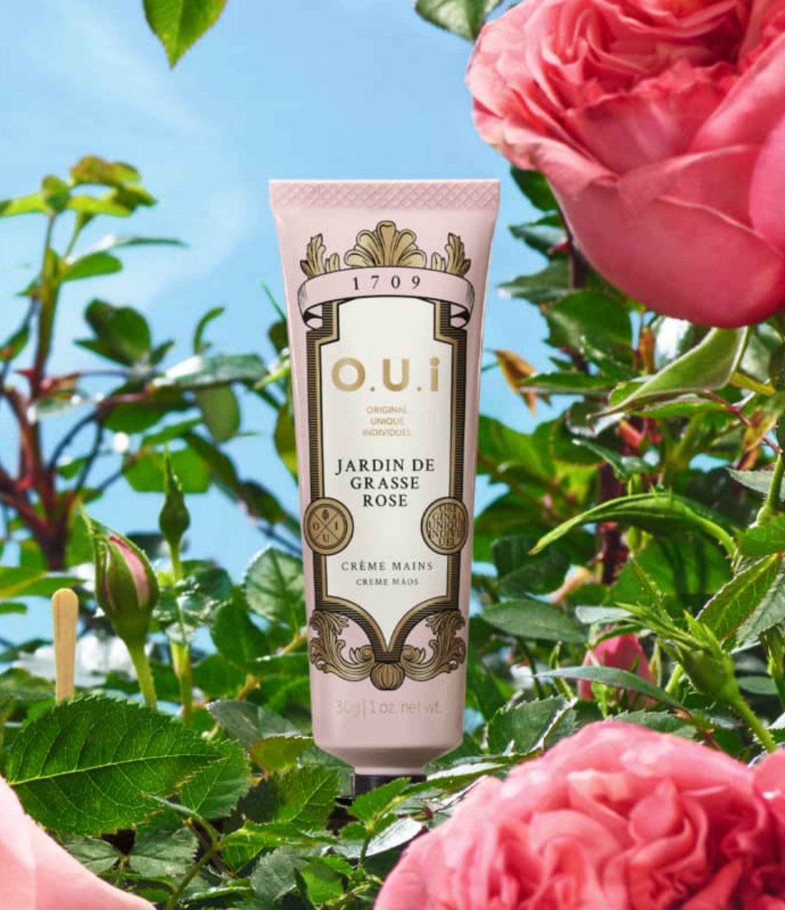 Creme de Mãos Creme Mains Jardin de Grasse Rose O.U.i  30G 2