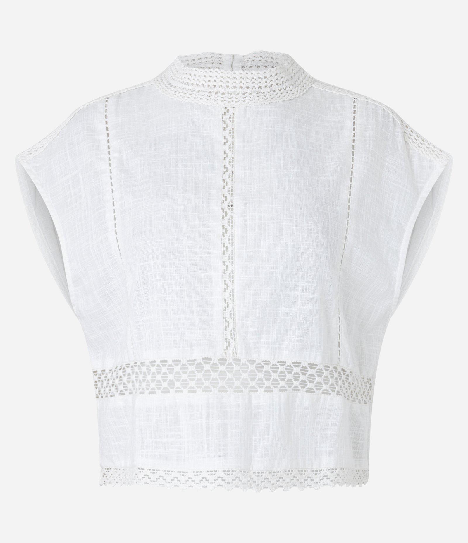 Blusa Boho em Cambraia com Entremeios Branco 7