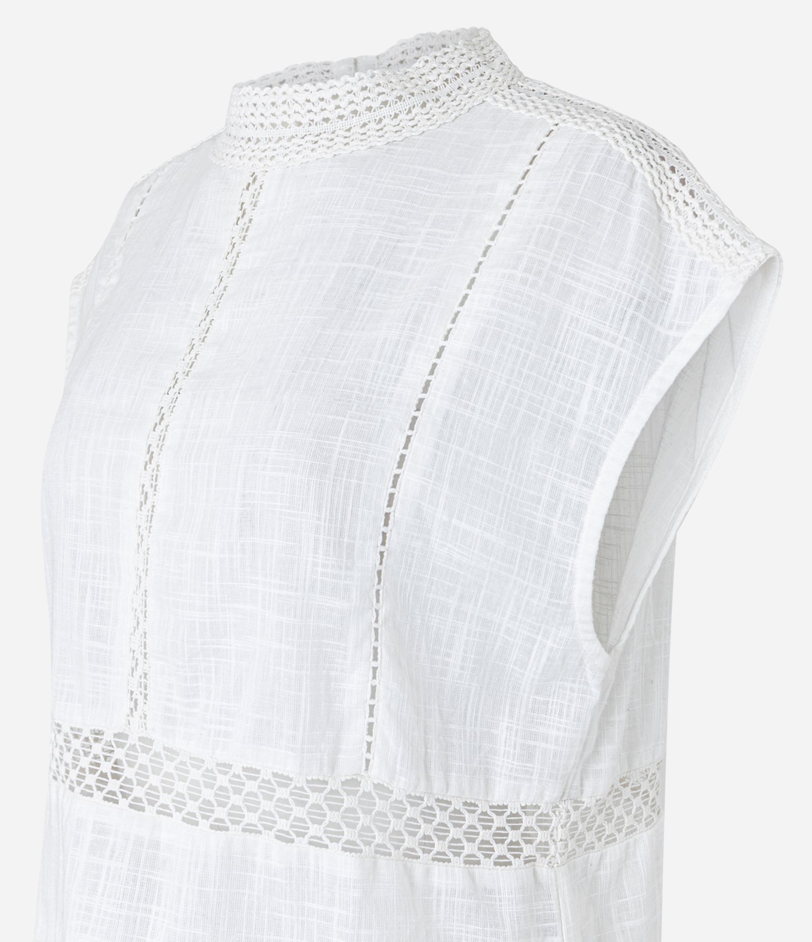 Blusa Boho em Cambraia com Entremeios Branco 8