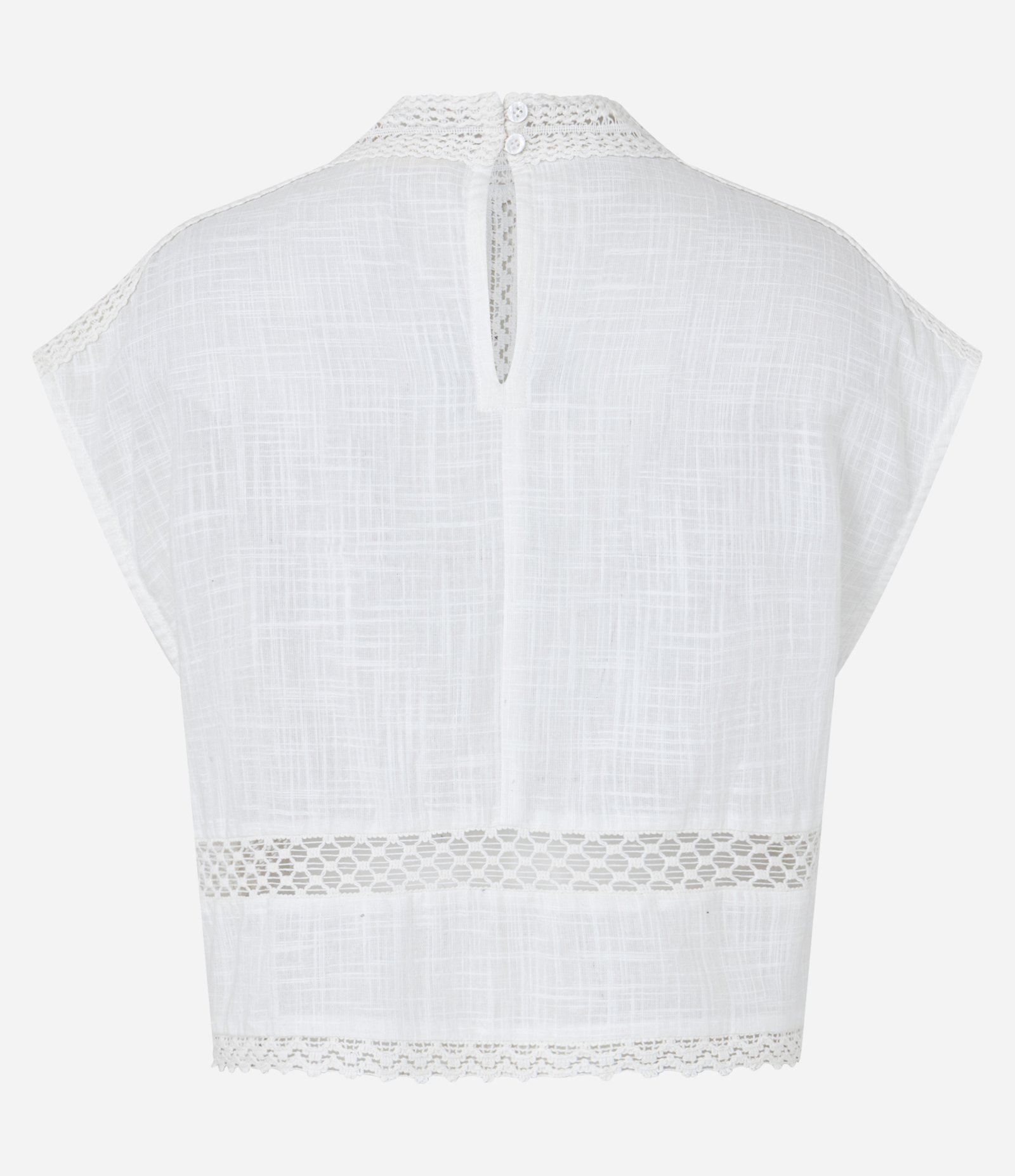 Blusa Boho em Cambraia com Entremeios Branco 9