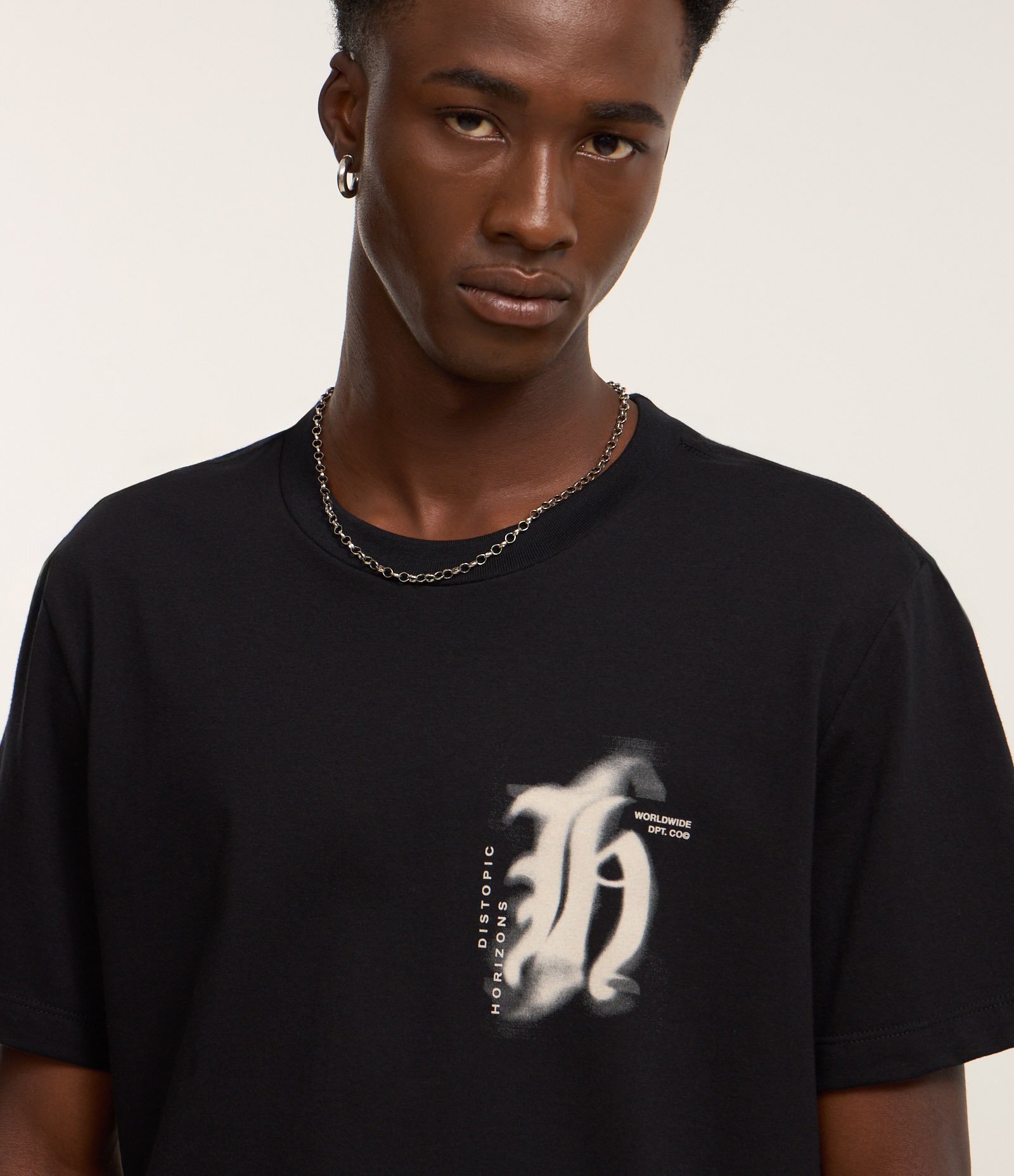 Camiseta Comfort em Algodão com Estampa Lettering Cinza 5