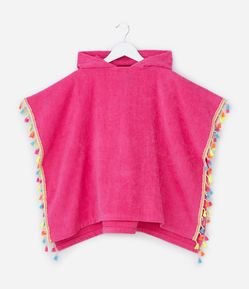Poncho Infantil Atoalhado com Mini Tasseis - Tam Único