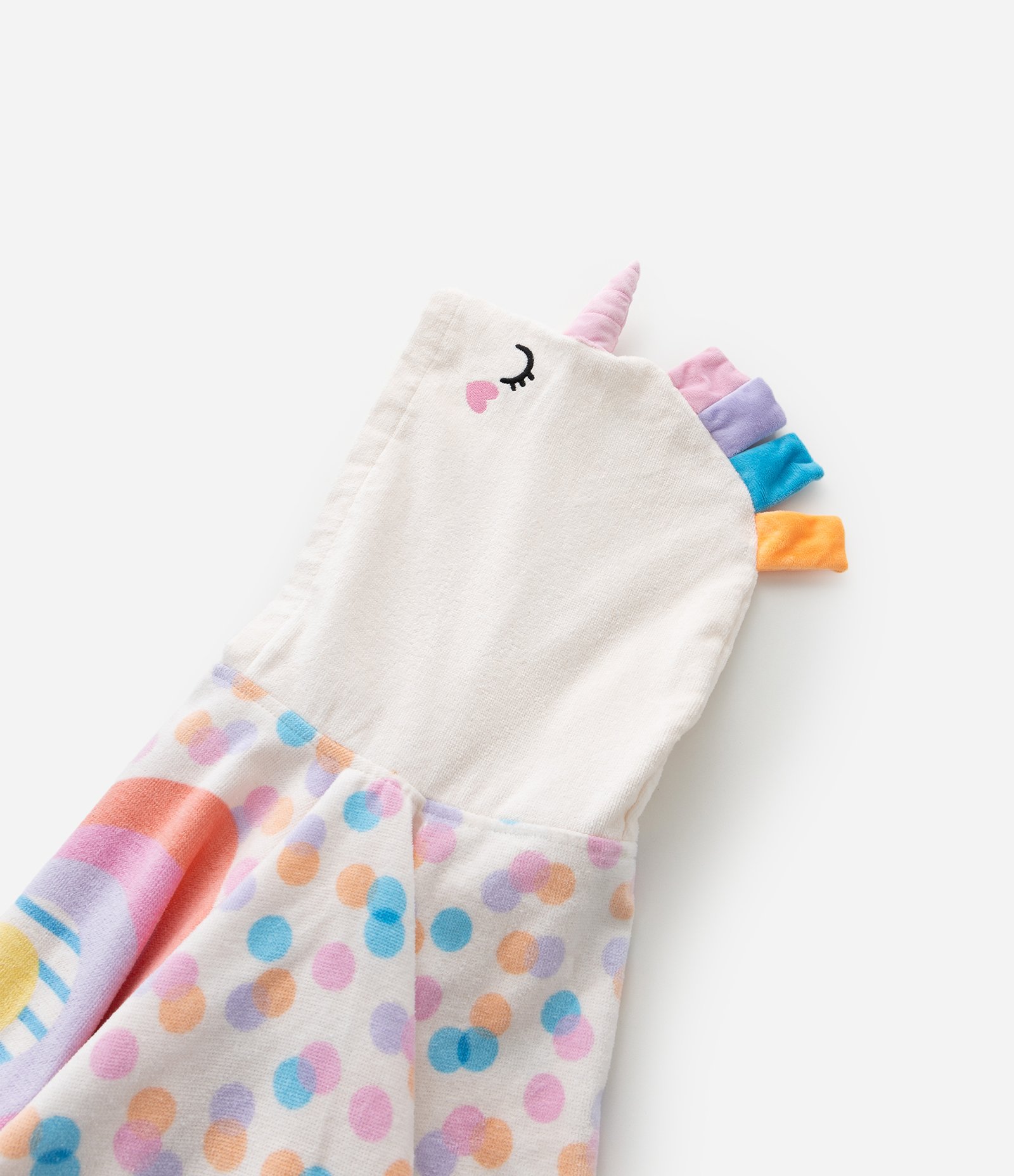 Poncho Infantil Atoalhado com Capuz e Estampa de Unicórnio - Tam U Multicores 6