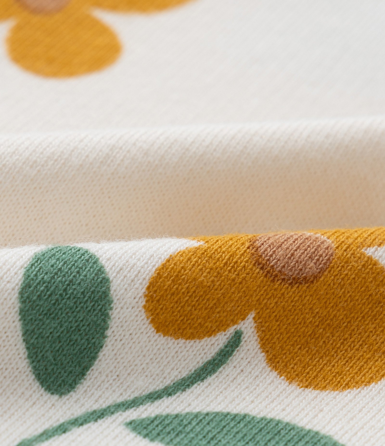 Conjunto Infantil Canelado com Estampa Florzinhas - Tam 1 a 6 Anos Bege 10