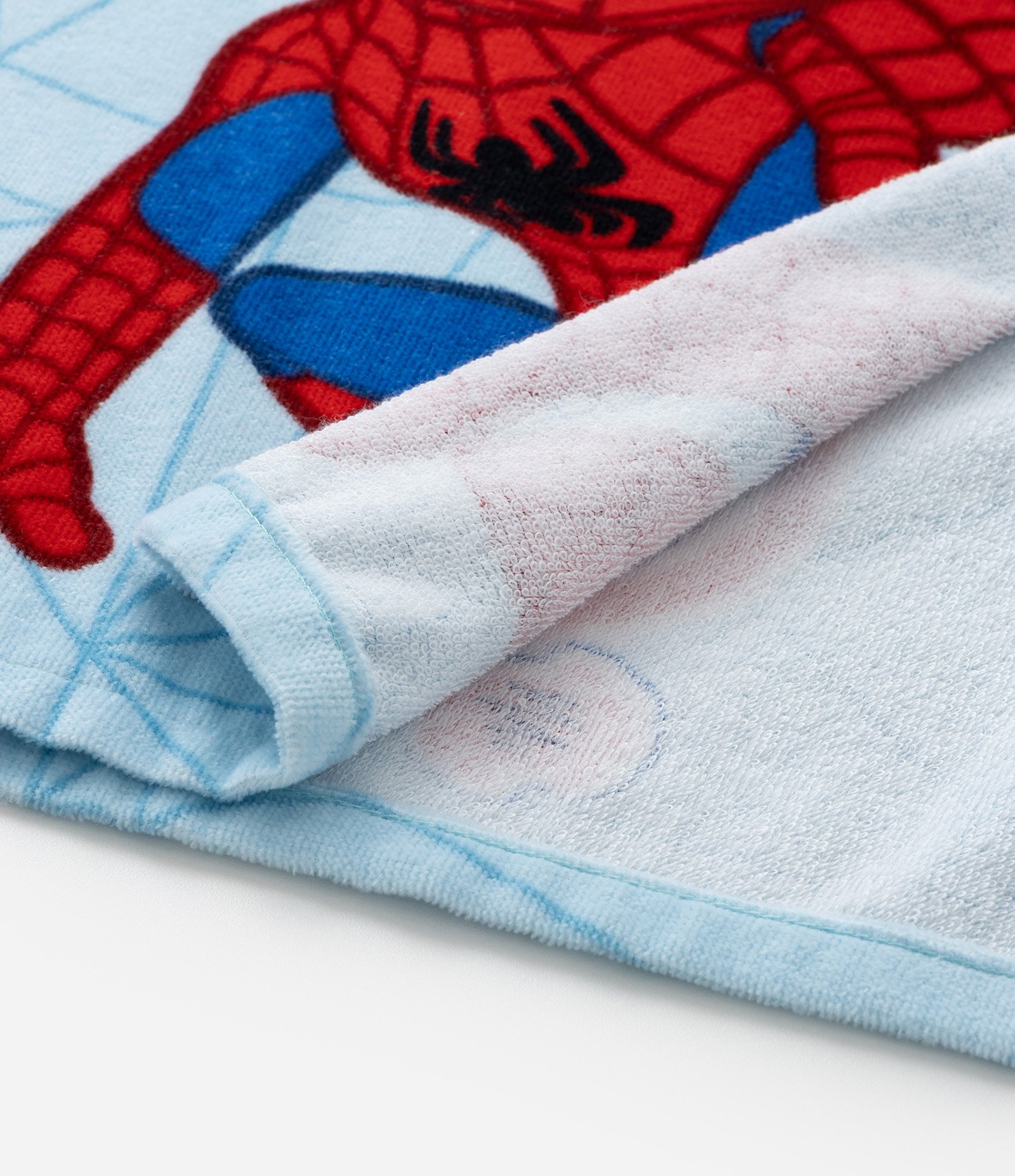 Poncho Infantil Atoalhado Estampa do Spidey - Tam Único Azul/Vermelho 4