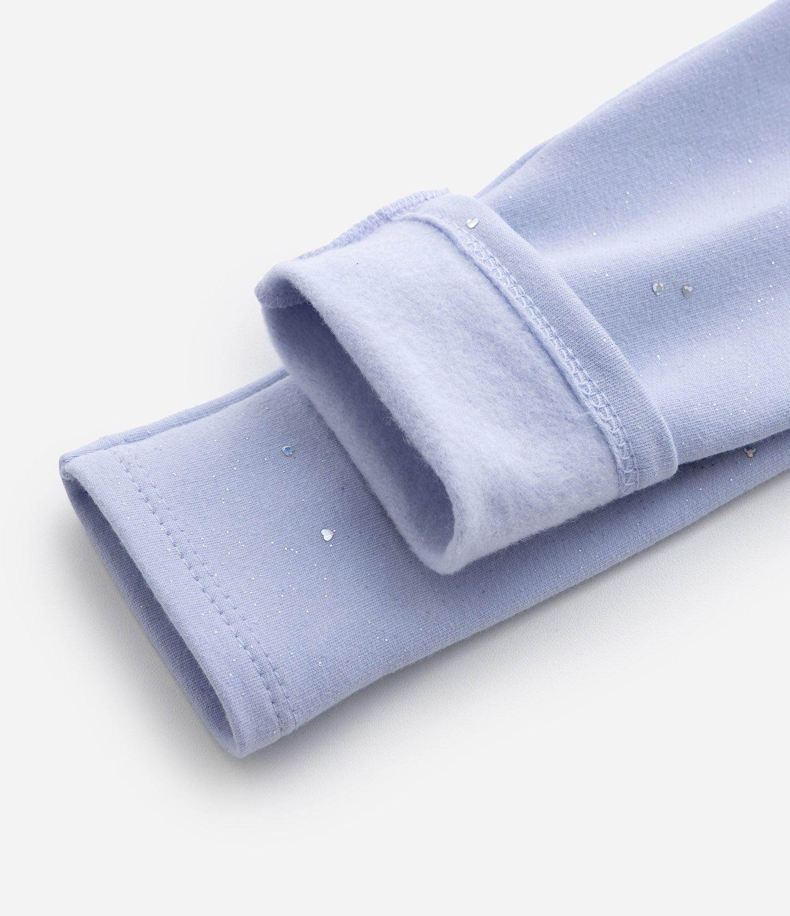 Calça Legging Infantil em Molecotton com Brilhinhos - Tam 1 a 6 Anos Lilás 4