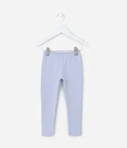 Calça Legging Infantil em Molecotton com Brilhinhos - Tam 1 a 6 Anos