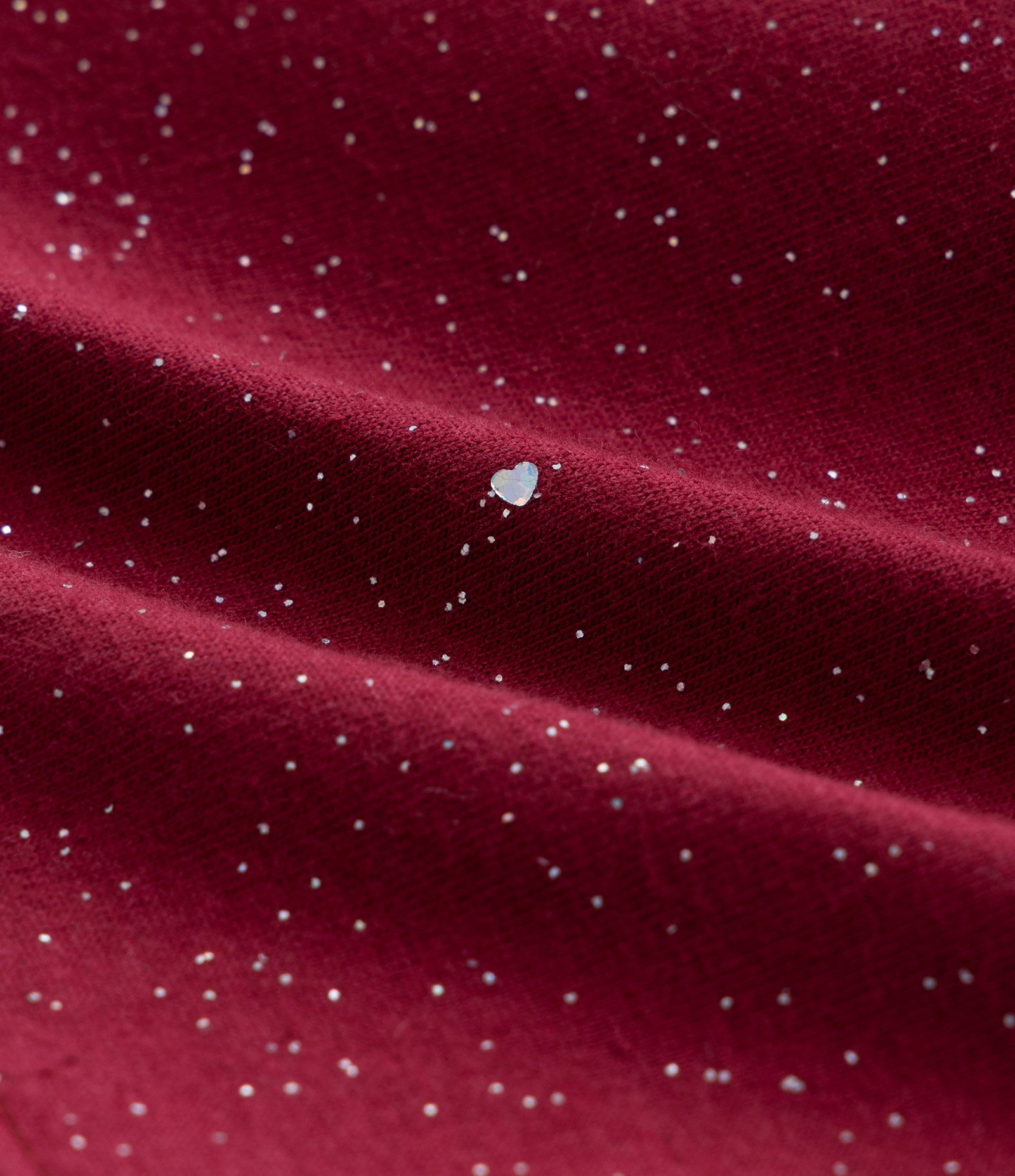 Short Clochard Infantil em Algodão com Brilhinhos - Tam 1 a 5 anos Vermelho Bordô 3