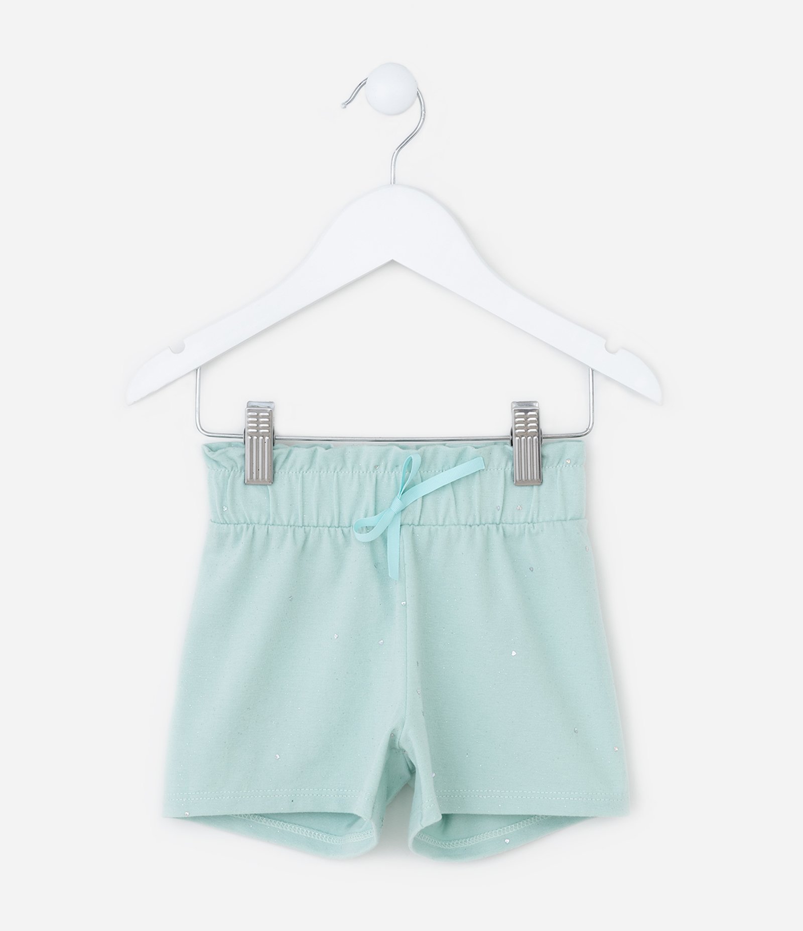 Short Clochard Infantil em Algodão com Brilhinhos - Tam 1 a 5 anos Azul 1