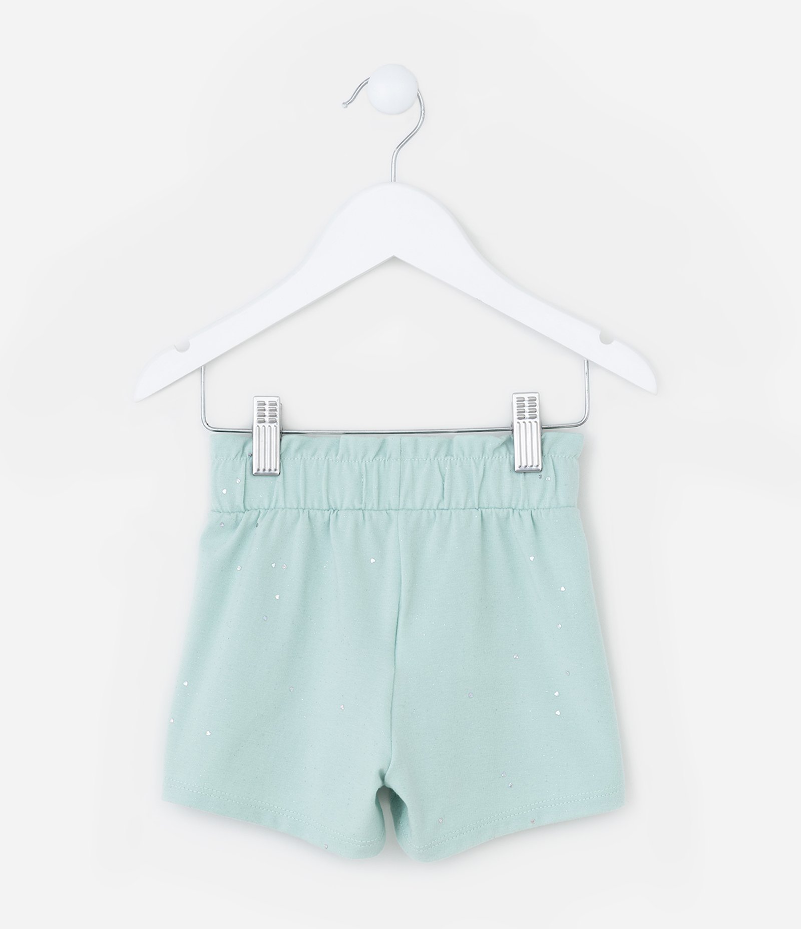 Short Clochard Infantil em Algodão com Brilhinhos - Tam 1 a 5 anos Azul 2