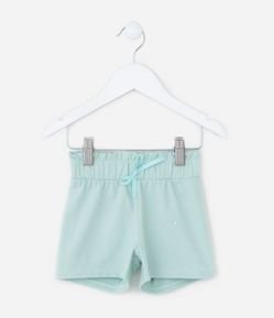 Short Clochard Infantil em Algodão com Brilhinhos - Tam 1 a 5 anos