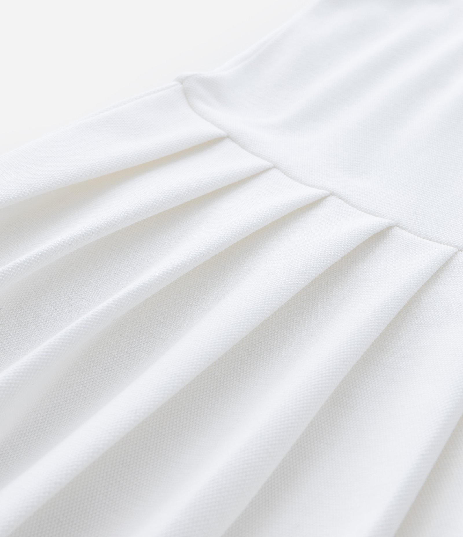 Vestido Infantil Texturizado com Gola Polo - Tam 5 a 14 Anos Branco 4