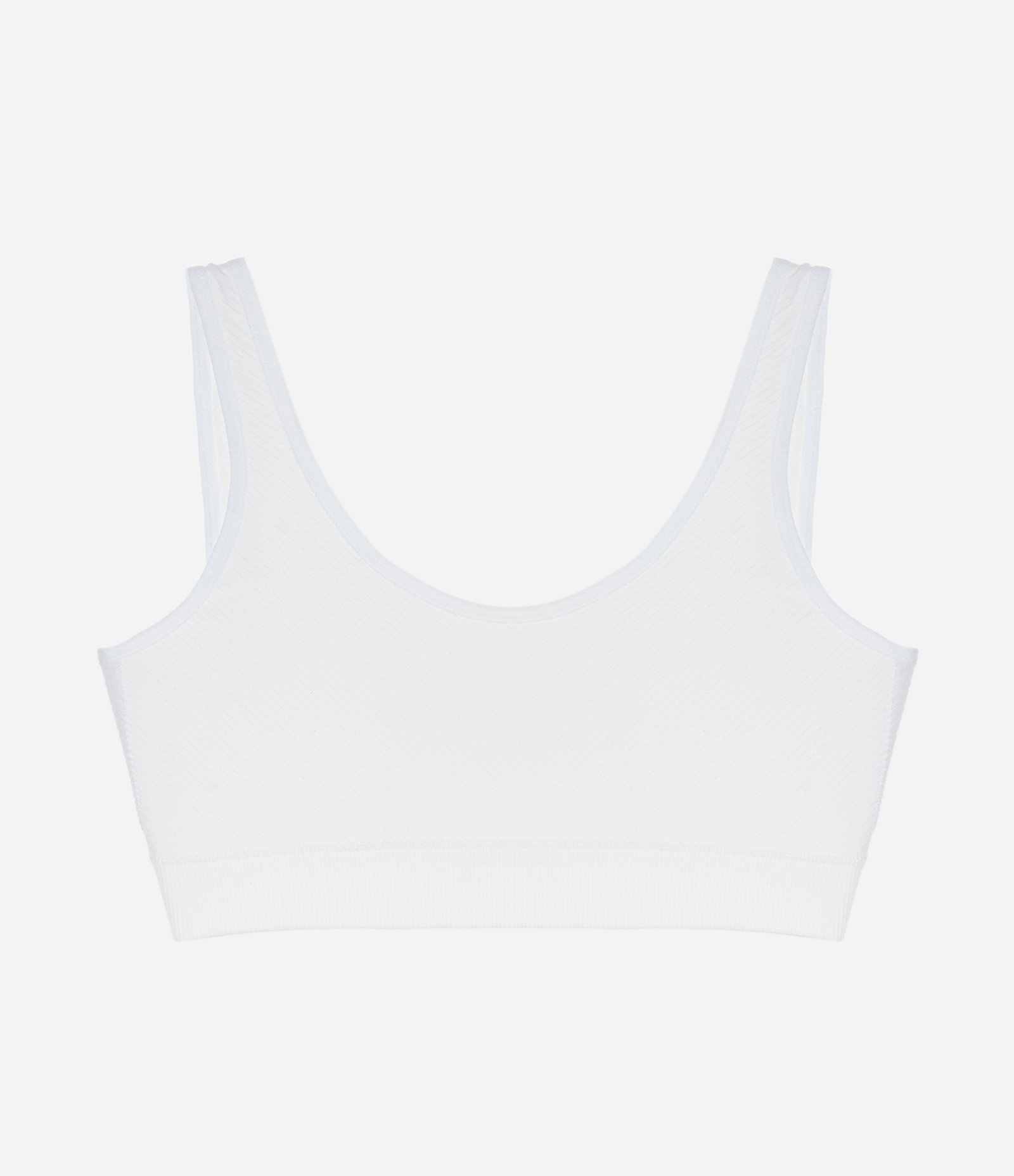 Sutiã Top em Poliamida Texturizada Seamless Branco 4