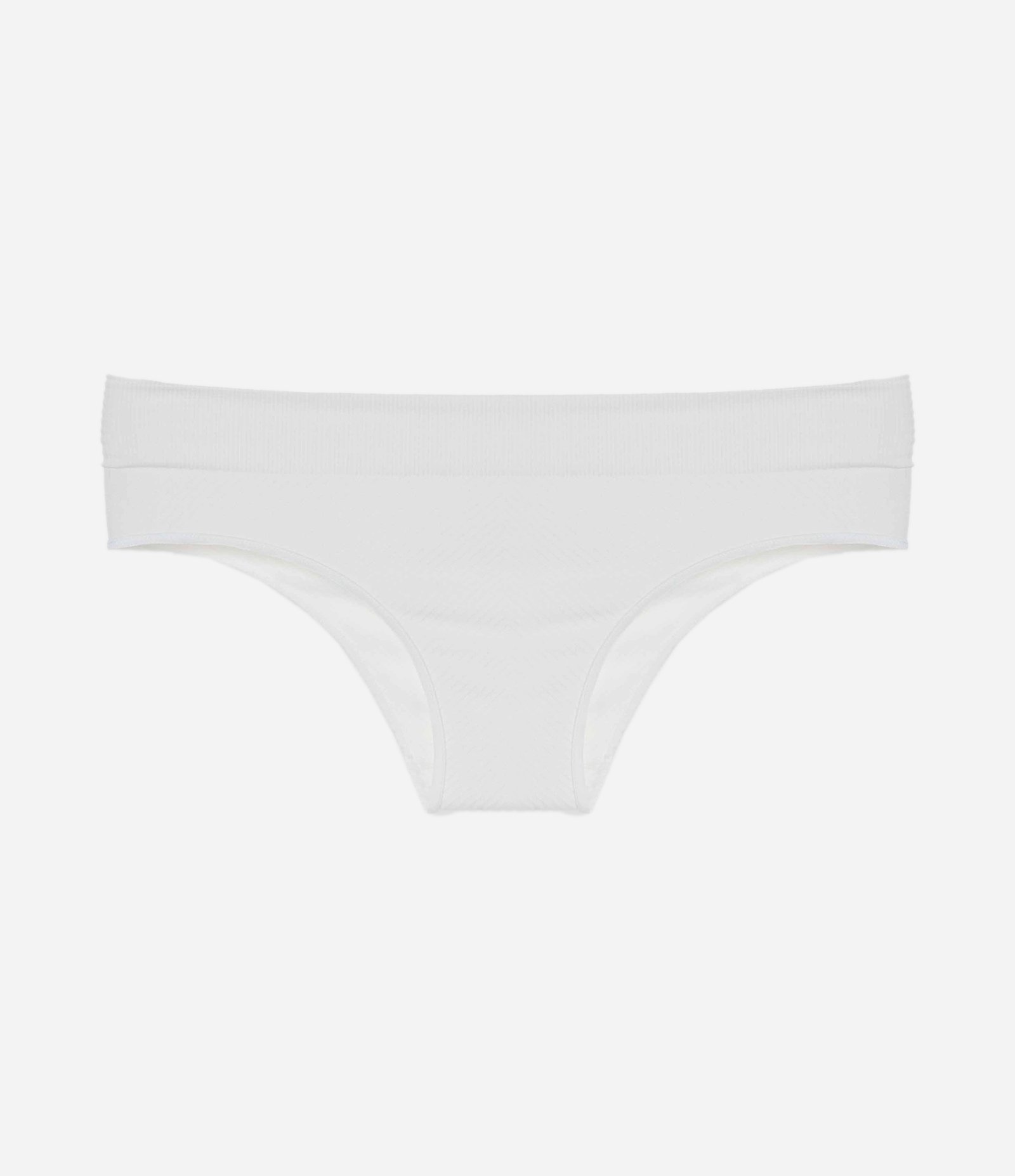 Calcinha Biquíni em Poliamida Texturizada Seamless Branco 5