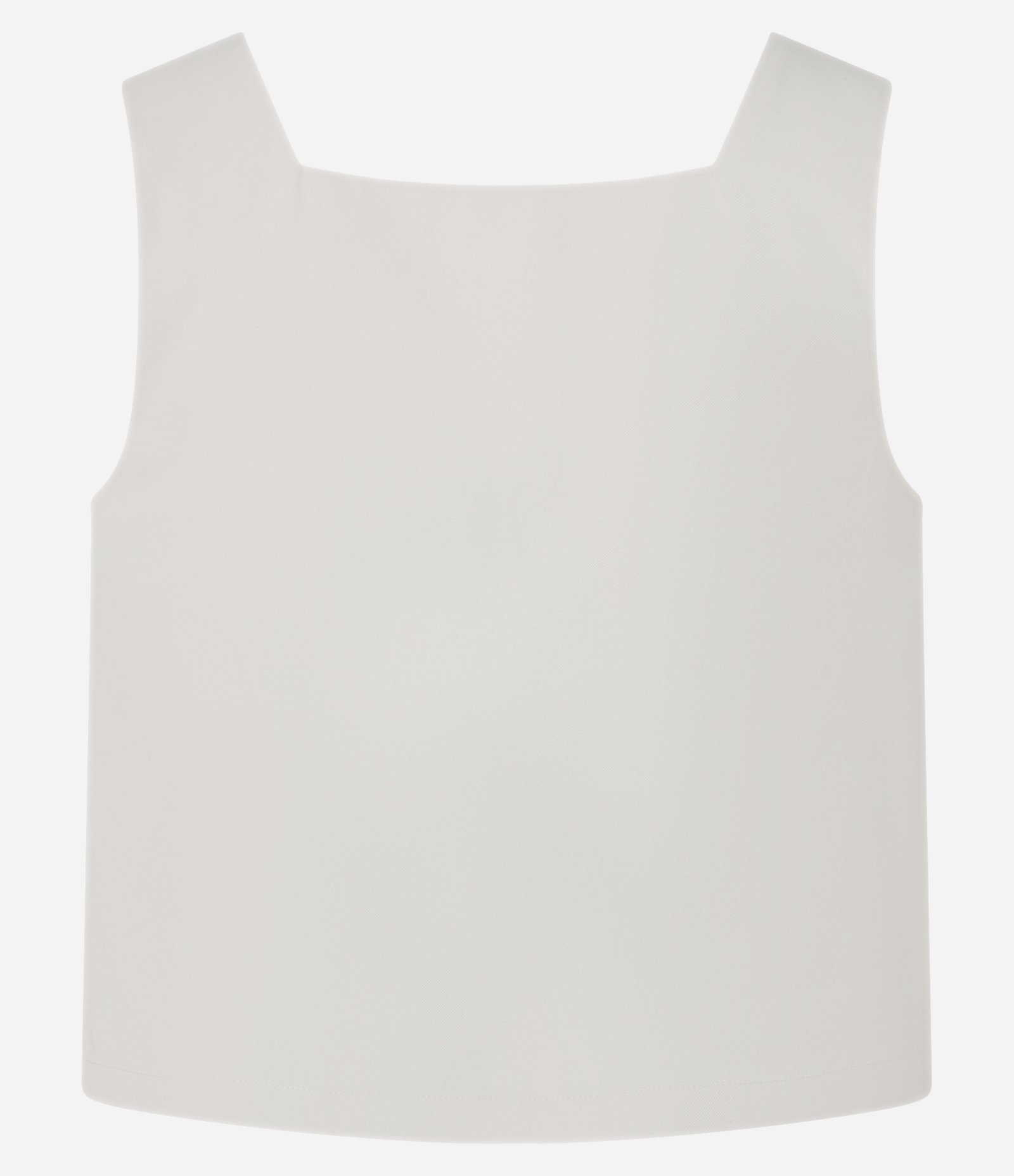 Blusa em Viscose com Decote Quadrado Off White 6