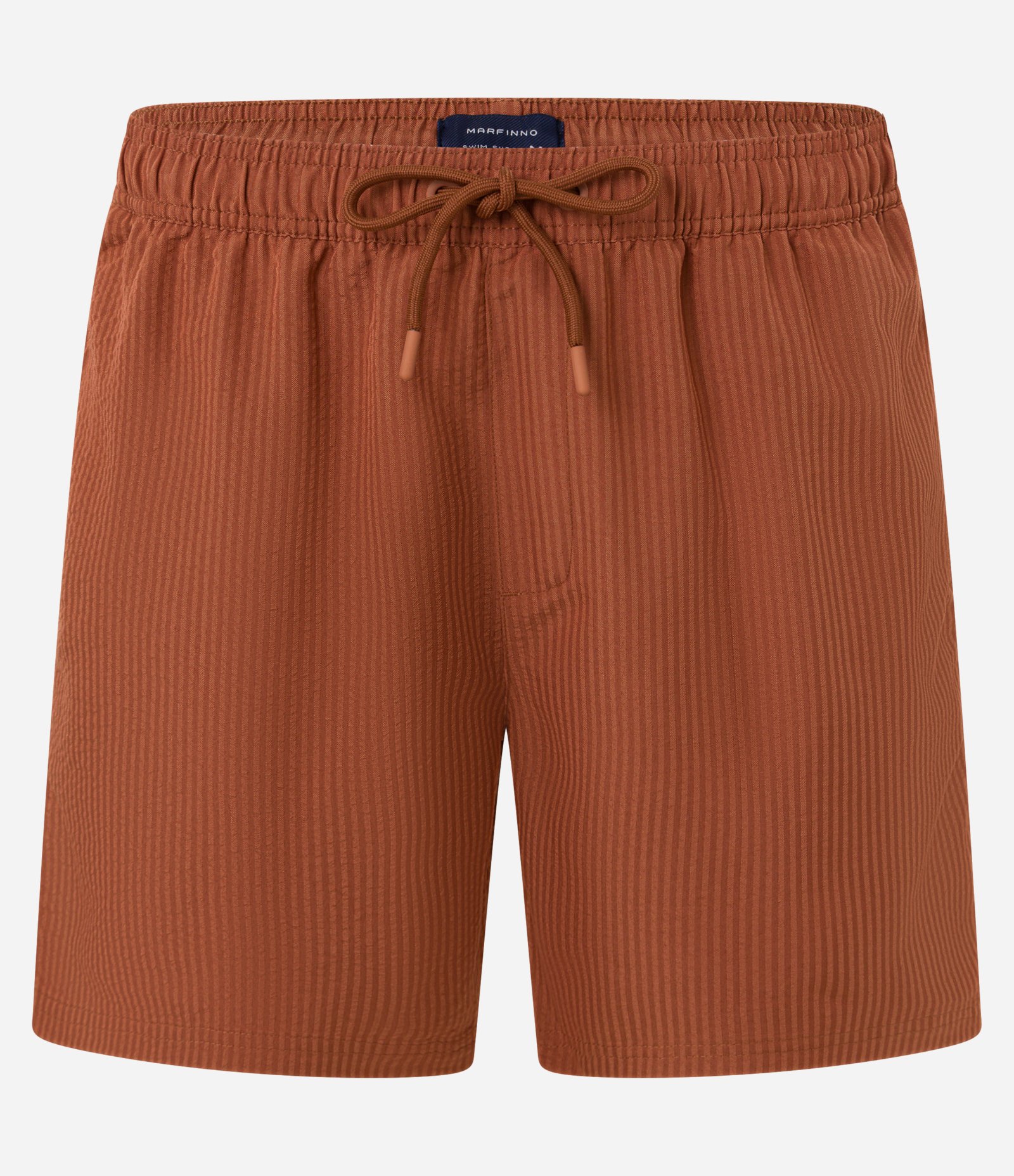 Bermuda de Praia em Anarruga com Textura Marrom 5