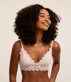 Sutiã Top em Renda Floral