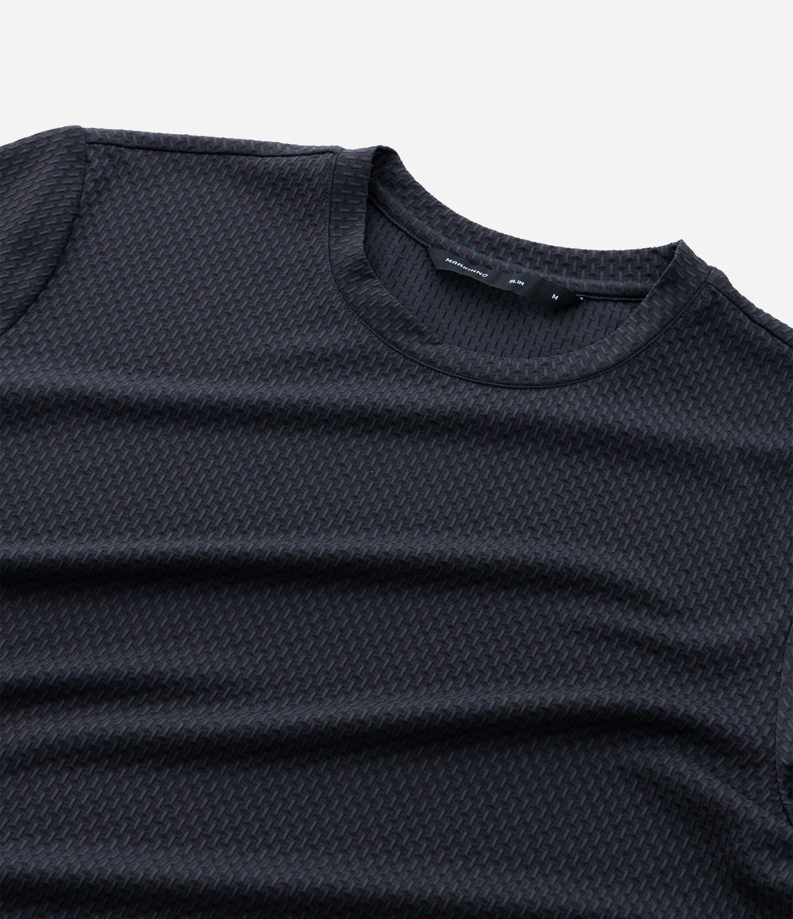 Camiseta Slim Performance Easy Care em Poliamida Maquinetada Cinza 9