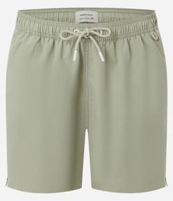 Bermuda de Banho em Peach Touch com Cós Elástico