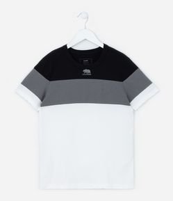 Camiseta Infantil com Estampa California e Recortes Texturizados - Tam 5 a 14 Anos
